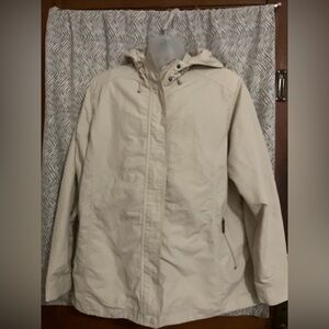eddie bauer womens rain jacket xxl beige